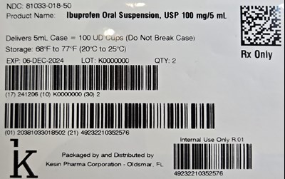 Ndc 81033-018-50 (5ml Case Label)